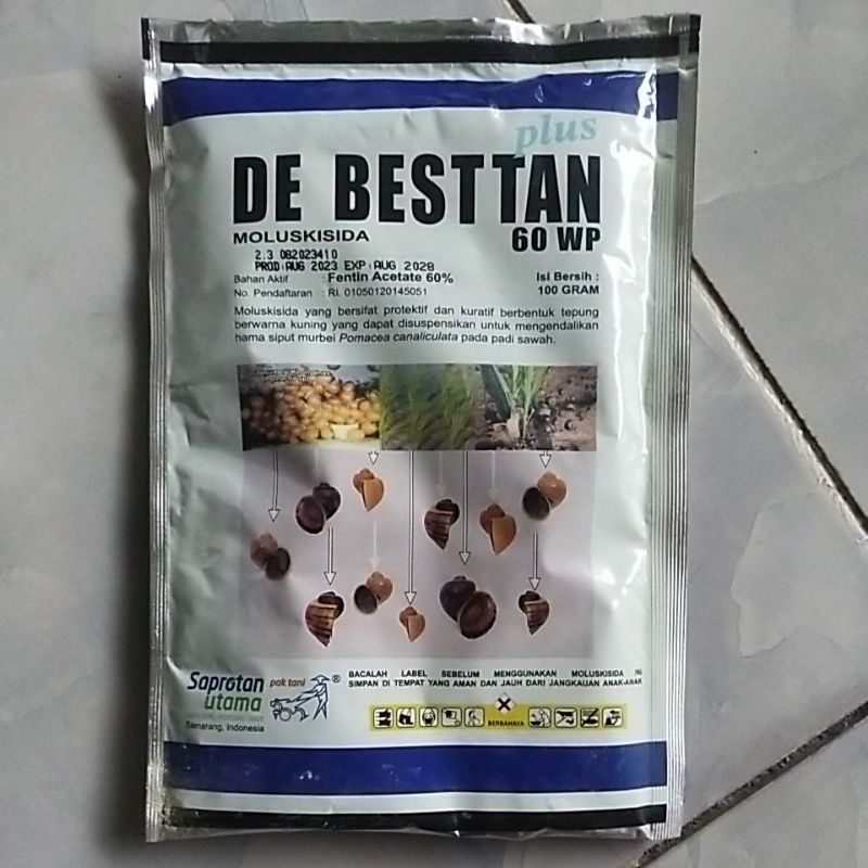 Debestan 60 WP 100 gram, Ampuh mengendalikan racun keong sawah