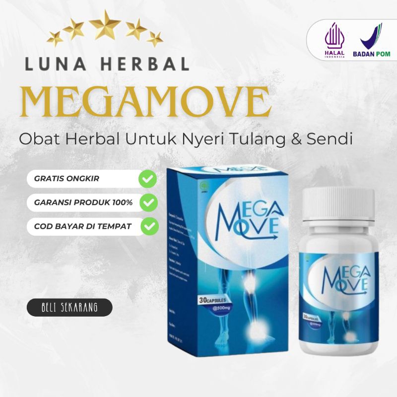 Megamove Obat Nyeri Sendi Pengapuran Tulang Megamove Asli Original Resmi BPOM