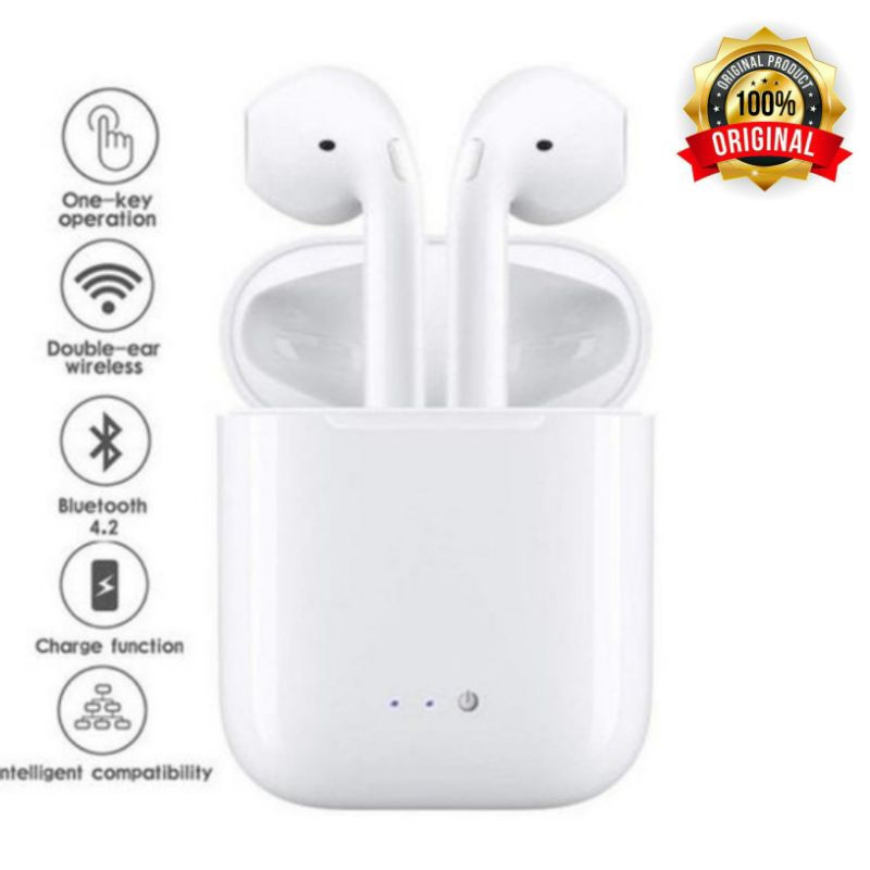 (COD) HEADSET BLUETOOTH TWS i7S WIRELESS ORIGINAL PRODUK