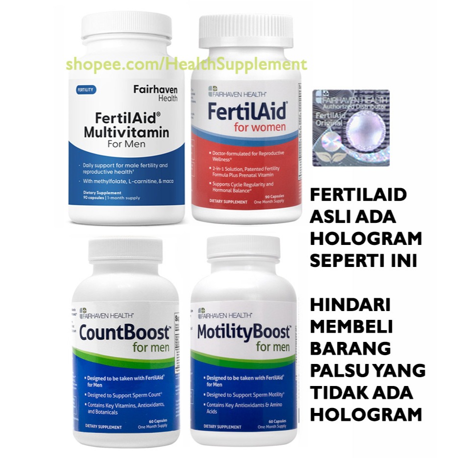 Fertilaid for Men + Countboost + Motilityboost + FertilAid for Women