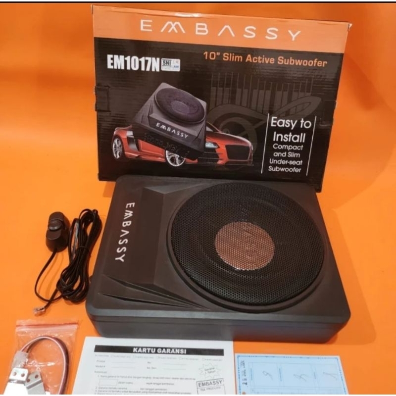 SUBWOOFER KOLONG EMBASSY EM 1017N 