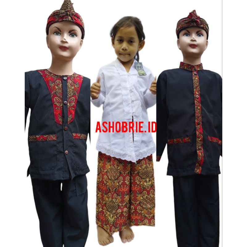 Baju kebaya dan pangsi anak sekolah Paud,TK,SD/seragam baju adat tradisional sunda
