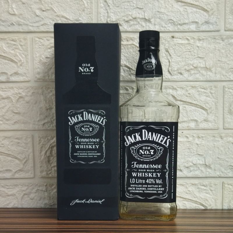 Botol Kosong Jack Daniels No. 7 + Box 1Liter