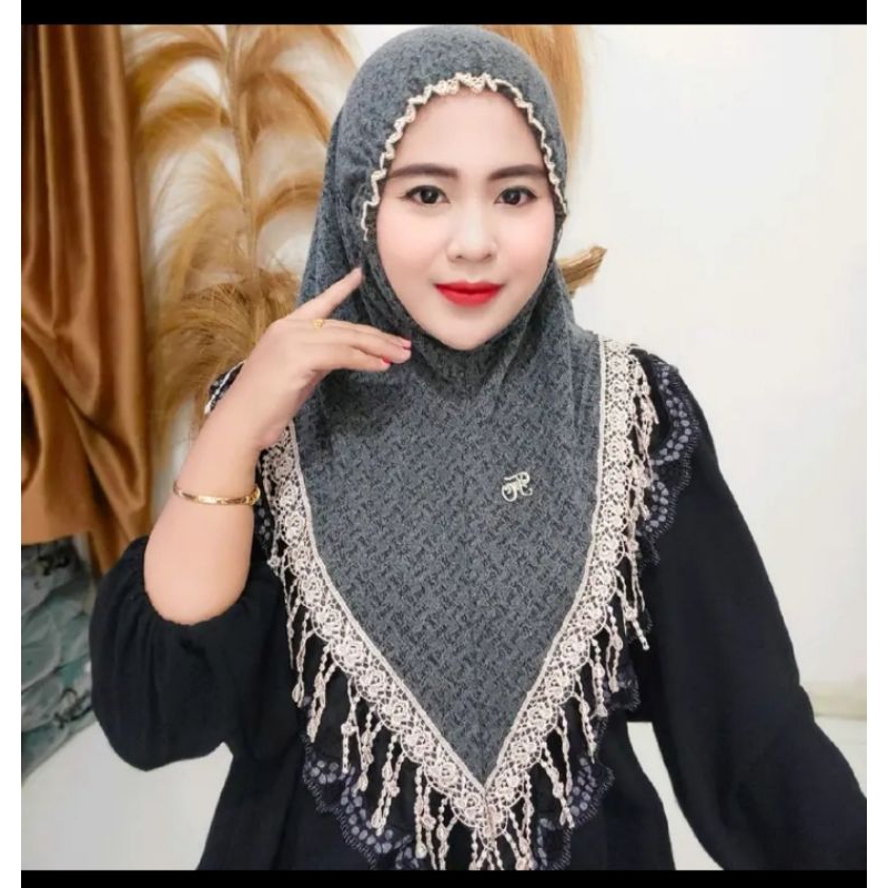 hijab instan fo Gauri kerut dahi