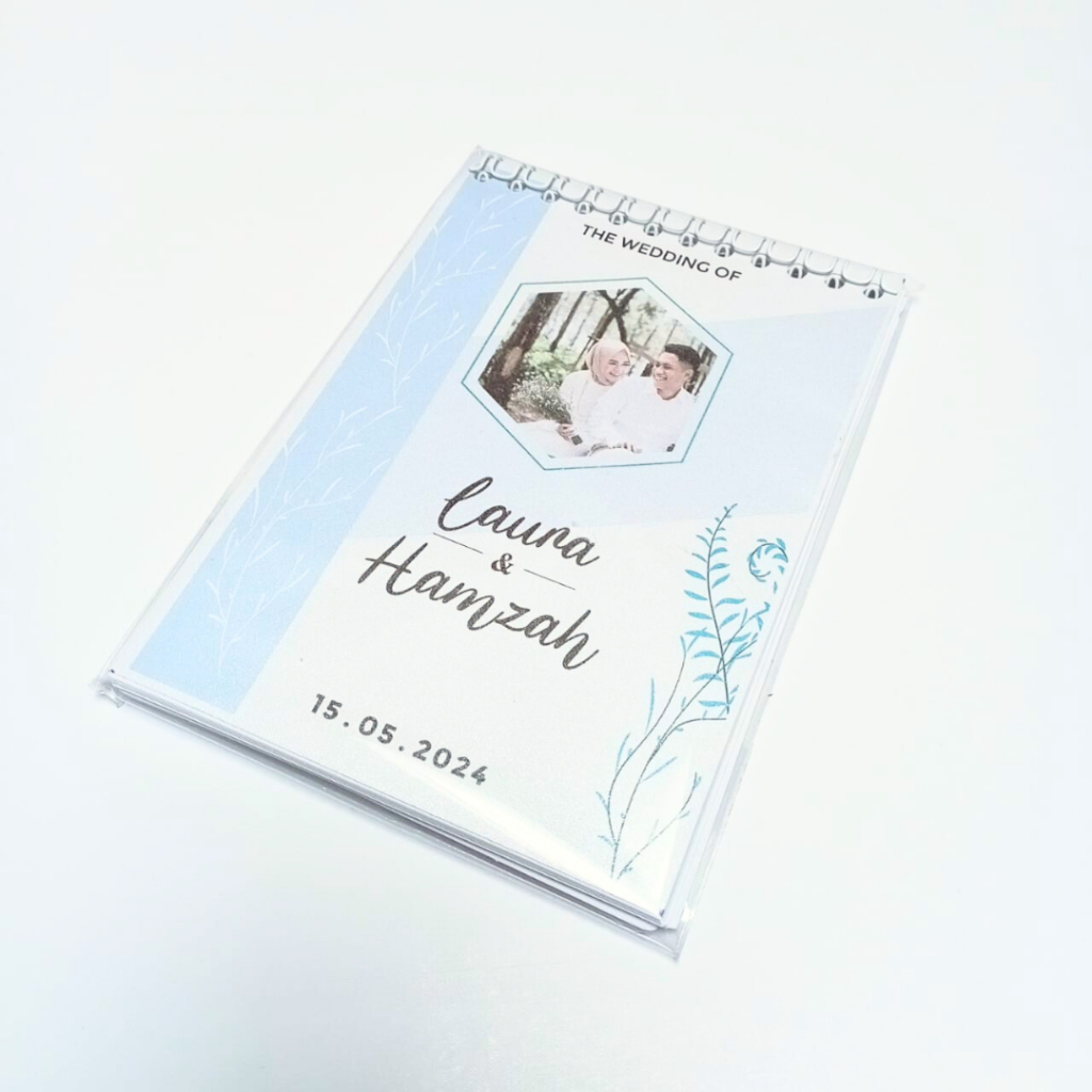 

Souvenir Pernikahan Ulang Tahun Seminar NOTEBOOK / Buku Catatan CUSTOM A6 A7 SPIRAL MEWAH