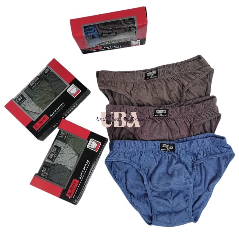 Isi 3pcs AGREE Art 8886 Celana Dalam Pria Dewasa