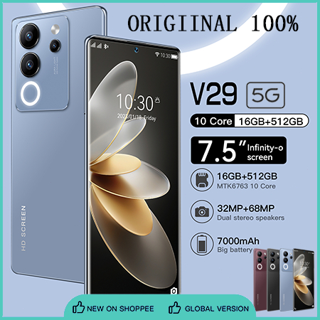 【Bisa COD】Handphone hp murah VIVO V29e HP Asli New 7.5Inch 16GB RAM+512GB ROM HD 2024 Produk Baru Ka