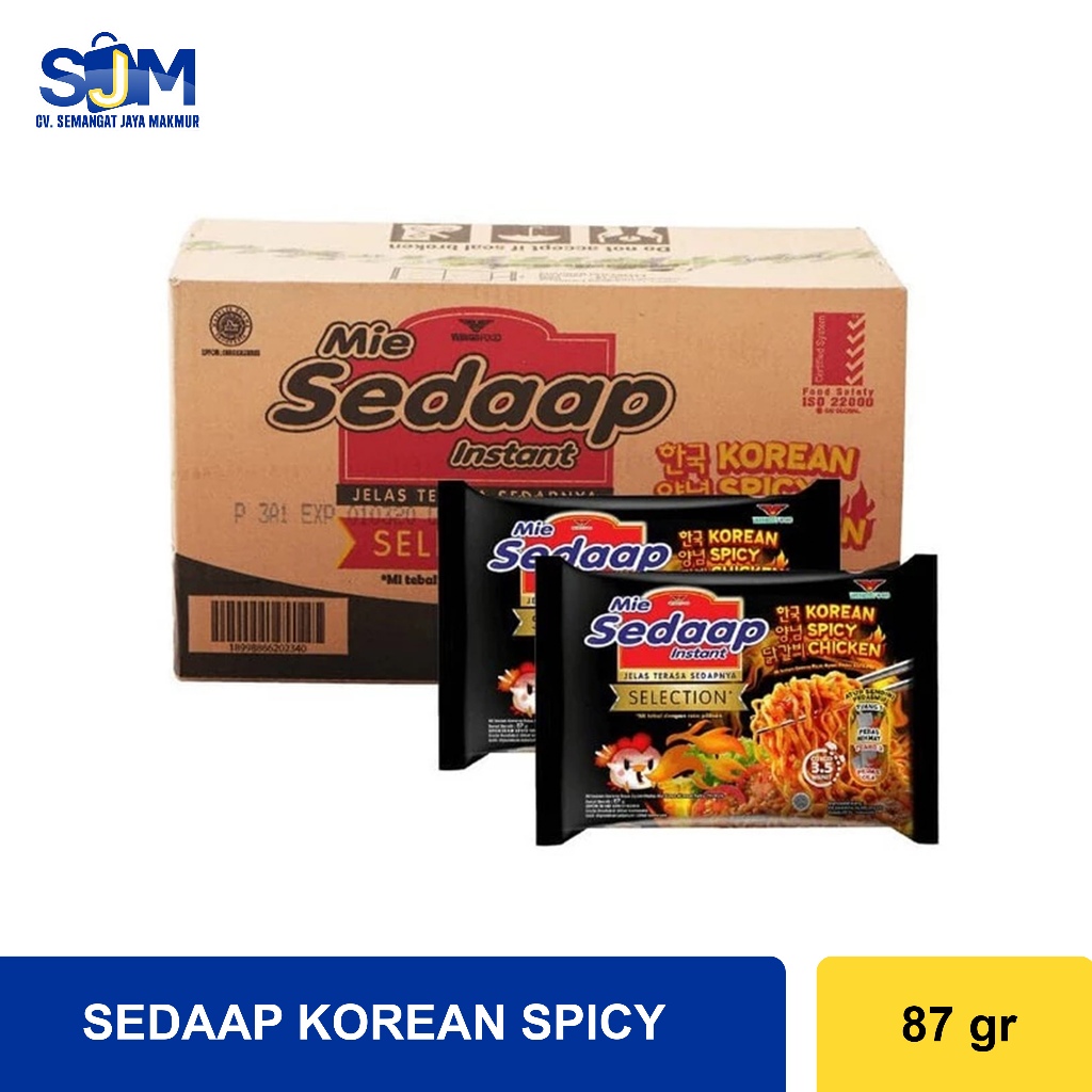 

Mie Sedaap Selection Korean Spicy Chicken 87gr dus isi 40 pcs