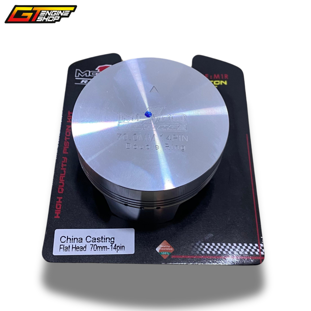 PISTON 70 PEN 14 MOTO1 RACING SEHER 70 PEN 14 MOTO 1 RACING FLAT HEAD 70MM PEN 14