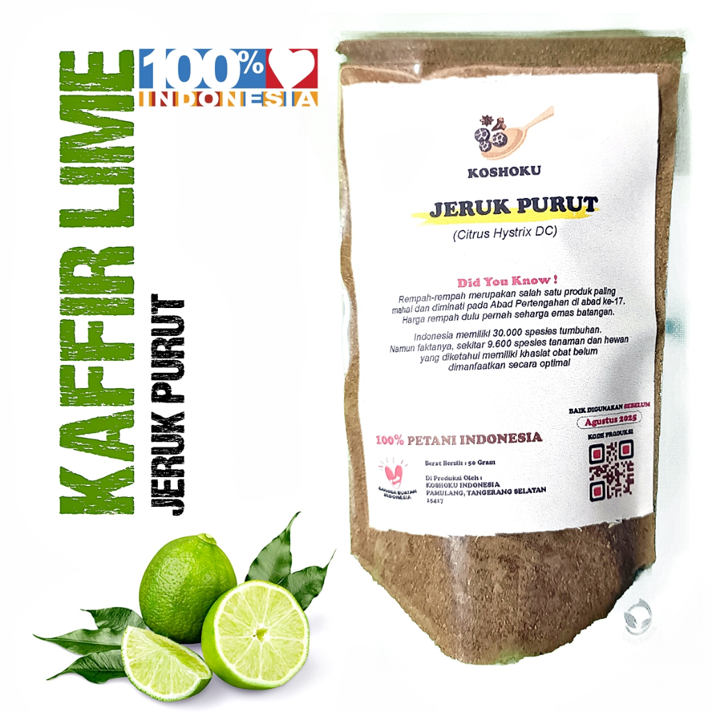 

Daun Jeruk Purut Bubuk 50 Gram Tanpa Campuran Kaffir Lime Powder