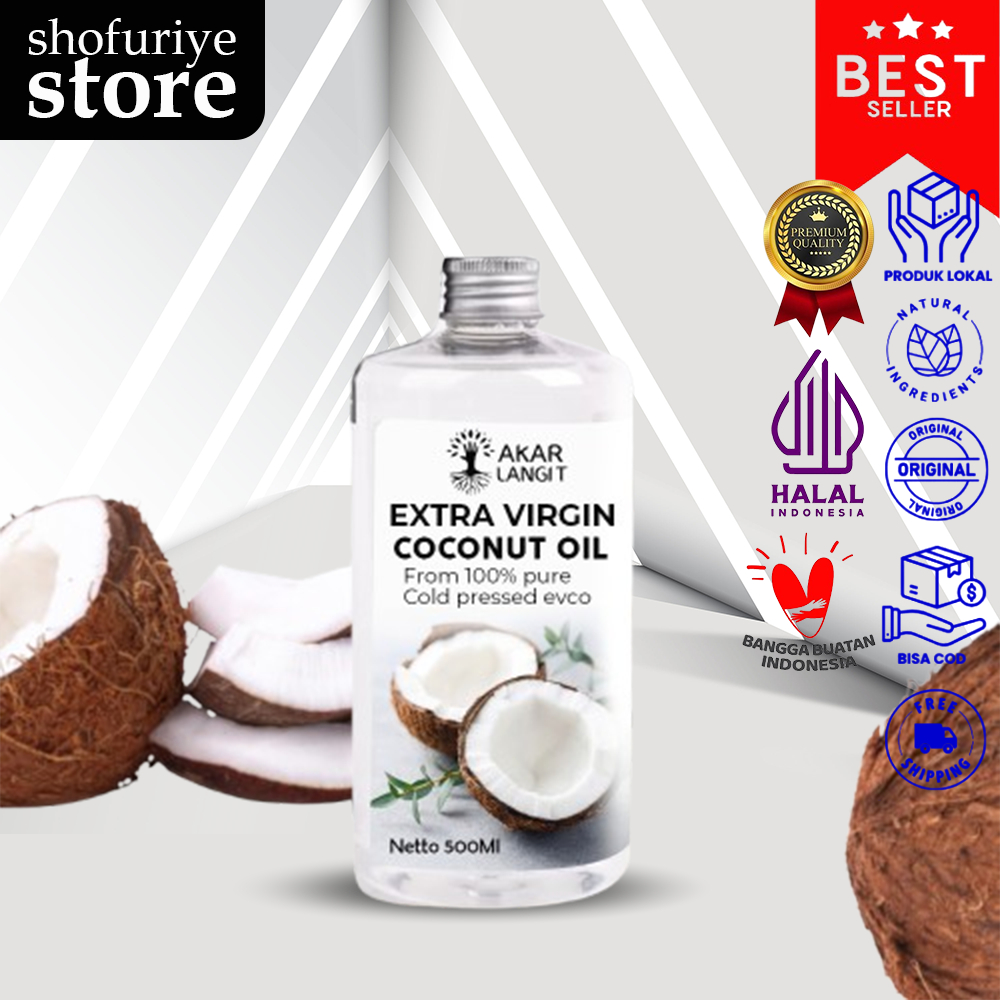 

VCO | Virgin Coconut Oil 500 ml AKARLANGIT – Minyak kelapa Murni