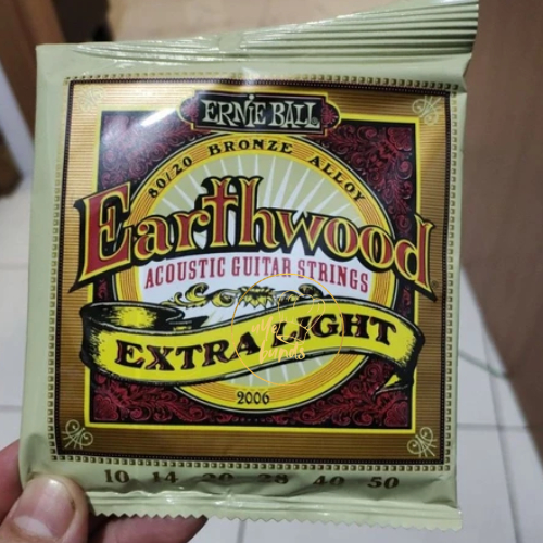 Senar Gitar Guitar Akustik Bronze Alloy Strings Ernieball Aksesoris Alat Musik Extra Light Original