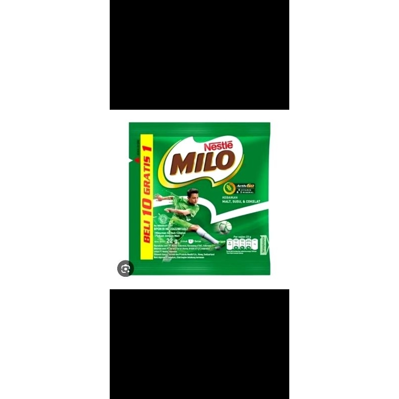 

SUSU MILO ACTIV-GO SUSU COKLAT RENCENG ISI 10pcs 22gram / susu Milo coklat kemasan sachet 22gr