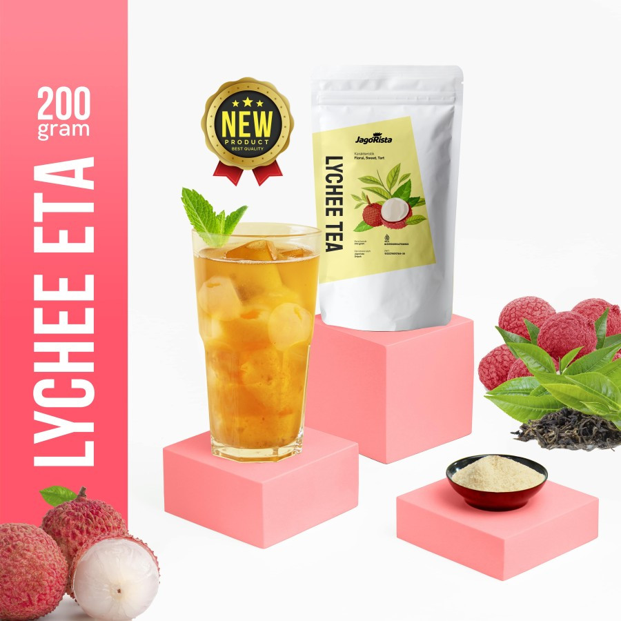 

Jagorista Bubuk Minuman Lychee Tea 200Gr Premium GOLD Drink Powder