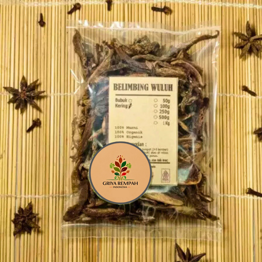 

BUAH BELIMBING WULUH KERING 1 KG – Blimbing Sayur Ramuan Rempah Herbal Kering Alami Jamu Tradisional untuk Kesehatan Asam Sunti Simplisia Averrhoa bilimbi