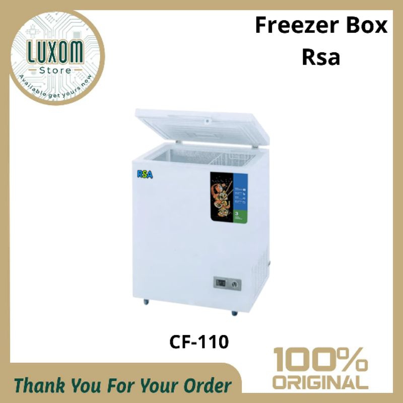 Freezer Box Rsa CF-110/Freezer Box/Rsa/100 liter/lemari pendingin