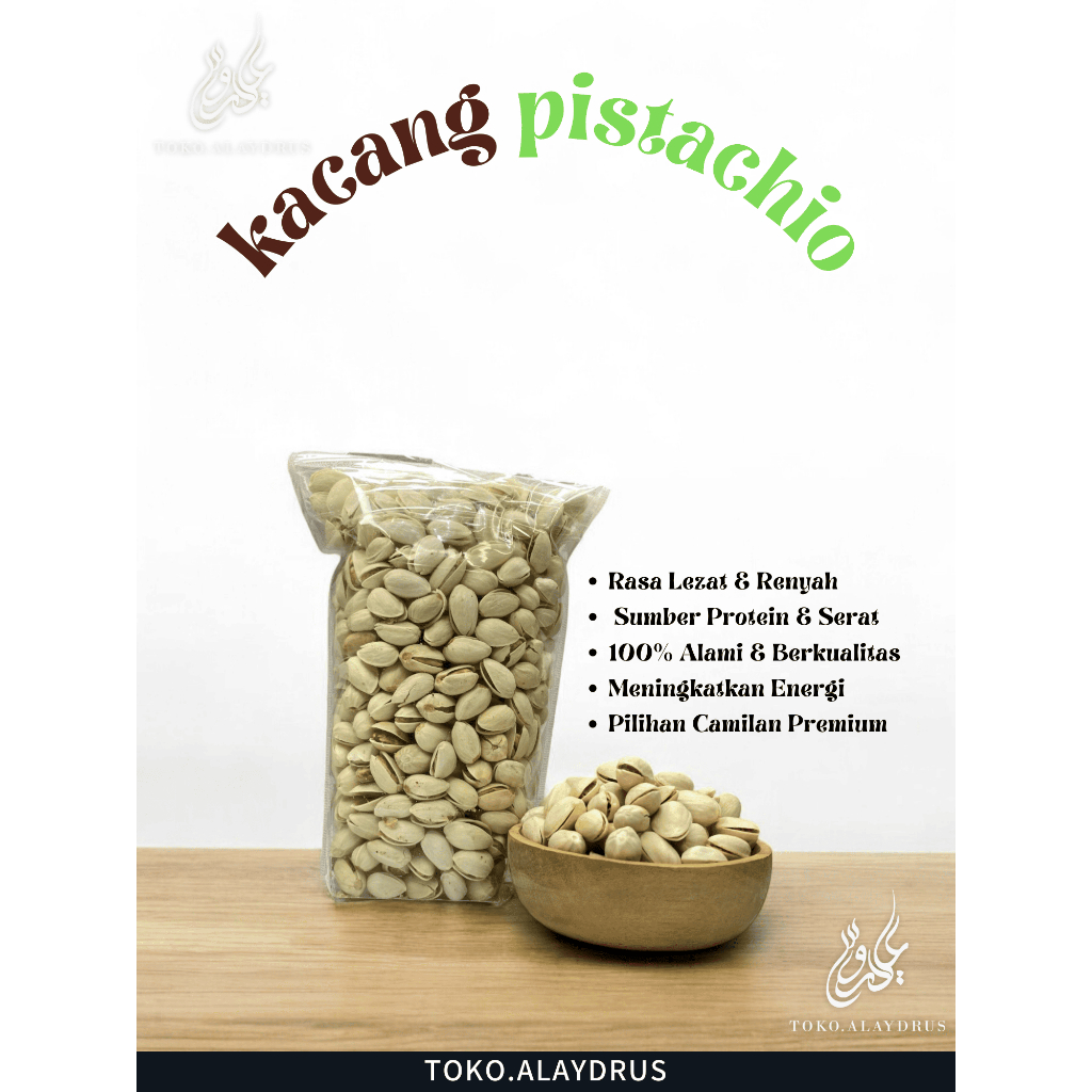 

kacang pistachios fustuk( premium) 1kg kacang ketawa oleh-oleh haji