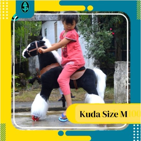 Kuda kudaan kuda genjot ukuran M size Medium Jharan goyang unicorn jerapah singa pegas mainan olahra