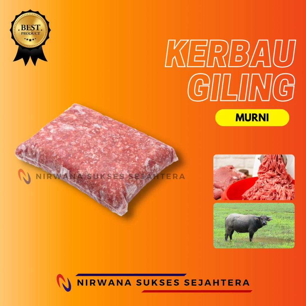 

DAGING KERBAU GILING MENTAH / MINCED BUFFALO RAW FOOD (ANJING - KUCING)