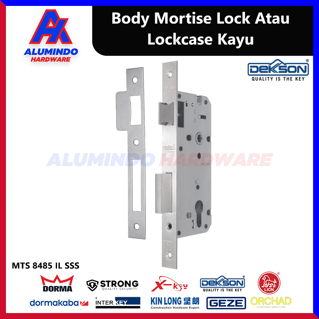 Mortise Lock Dekson DL 8485 IL SSS Lockcase