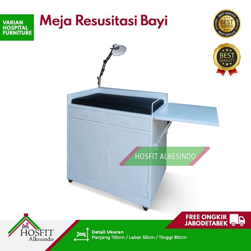 Meja Resusitasi Bayi / Baby Table Powder Coating / Examination Table
