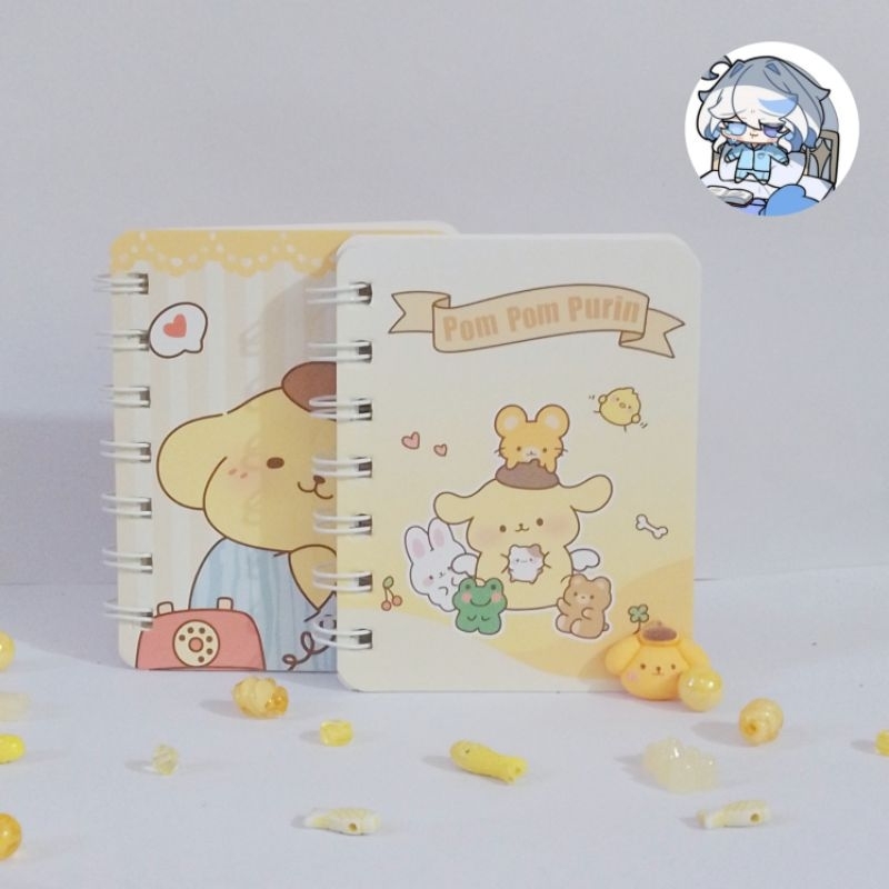 

notebook - mini - sanrio - Pompompurin