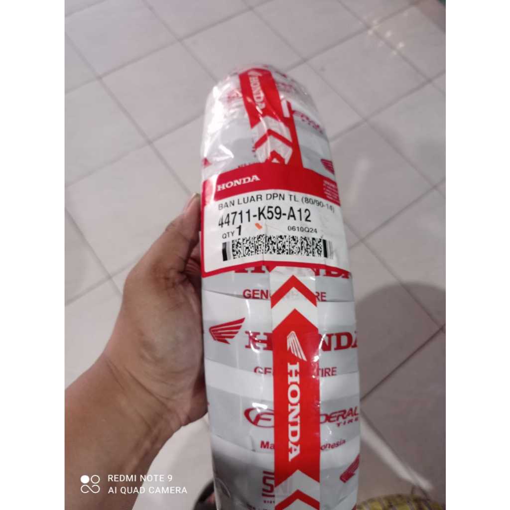 Ban Tubeless FEDERAL 80/90-14