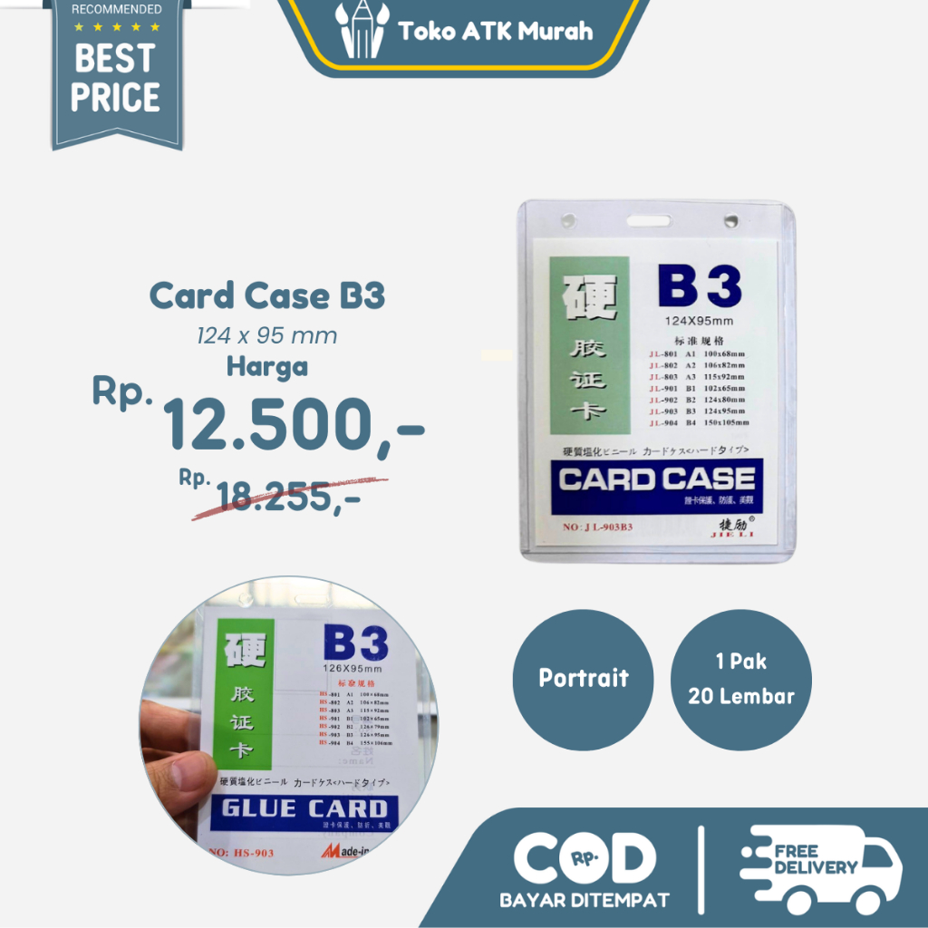 

Card Case B3 Haoxiang tebal/plastik ID Card B3