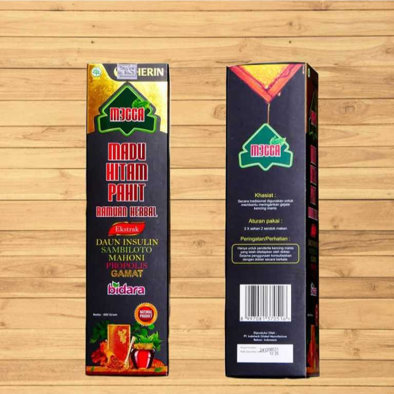 

Madu Hitam Pahit MECCA Plus Bidara Daun Insulin Gamat Sambiloto 500 gr