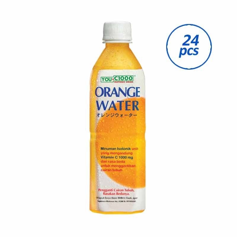 

you c1000 orange water 500 ml 1 dus isi 24 botol