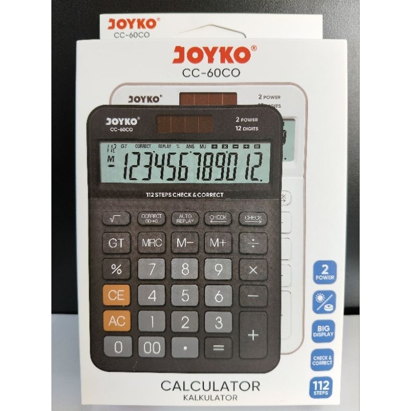 

JOYKO - Calculator CC-60CO 12 Digits Check Correct / Kalkulator 12 Digit