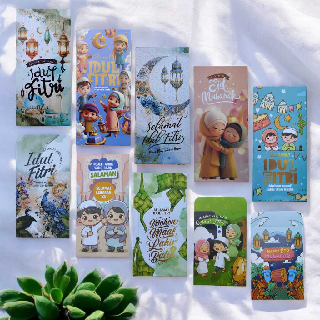 

10Pcs Amplop lebaran idul fitri Besar Medium Jumbo - Hampers Kado Lebaran Idulfitri