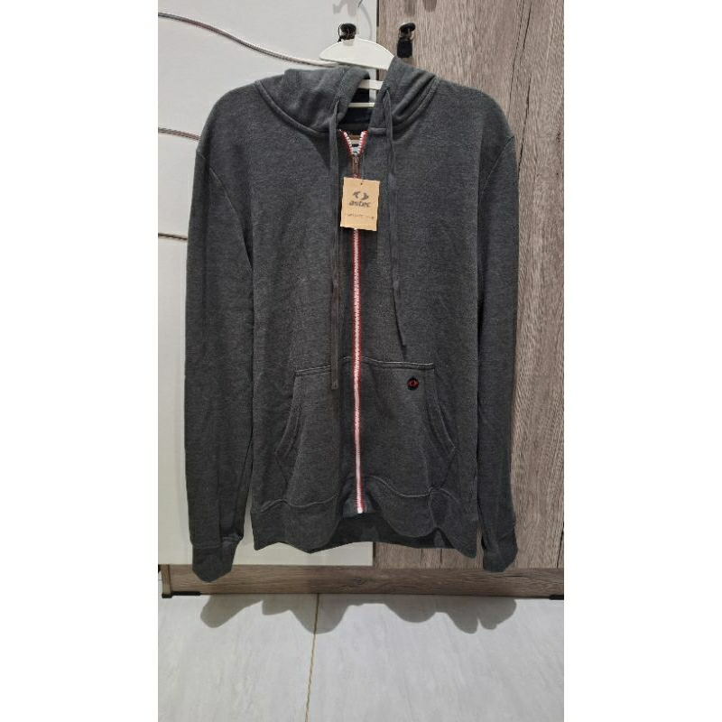 Astec size M - Jaket Jeon Hoodie Men Original Grey