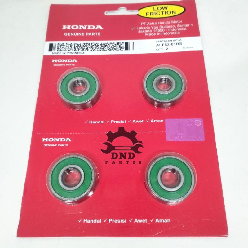 Bearing 6201 Laher Roda depan 2pcs Beat Vario 125 Supra X 125 Supra x 125