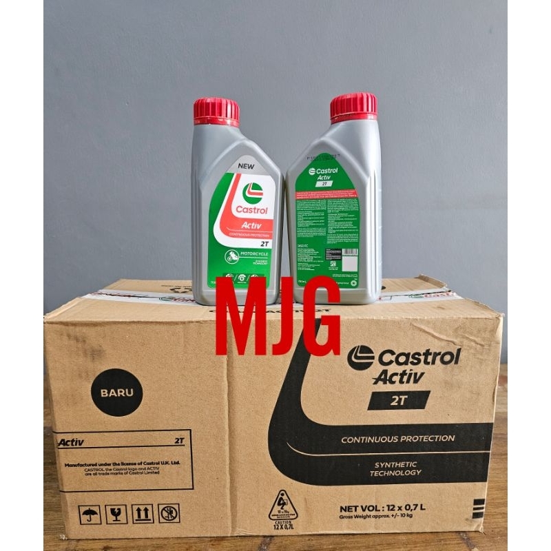 Oli Castrol Active 2T/(1 Dus isi 12 Botol) Oli Samping Low Smoke 700ML