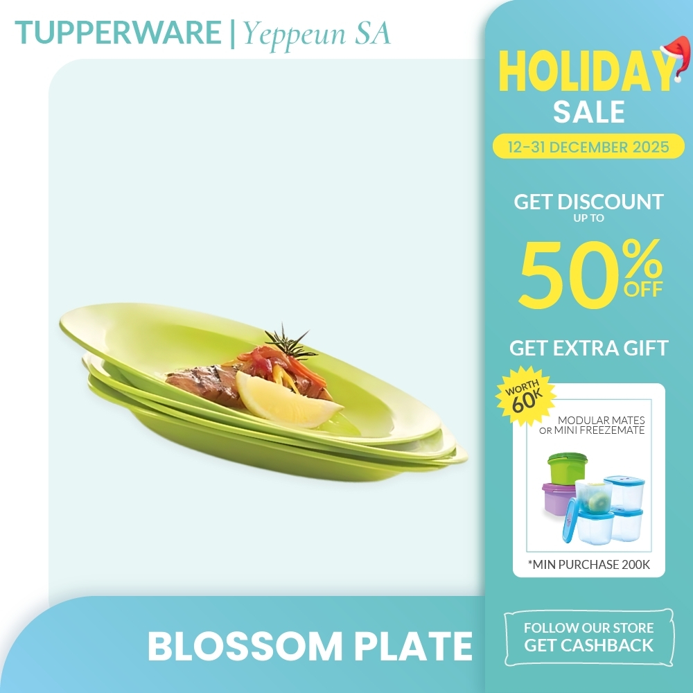 Piring Tupperware Blossom Plate (SET)