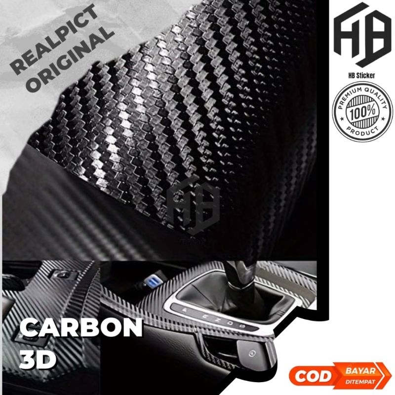 Sticker skotlet Carbon 3D , 6D, 7D untuk sepeda motor dan mobil kualitas premium