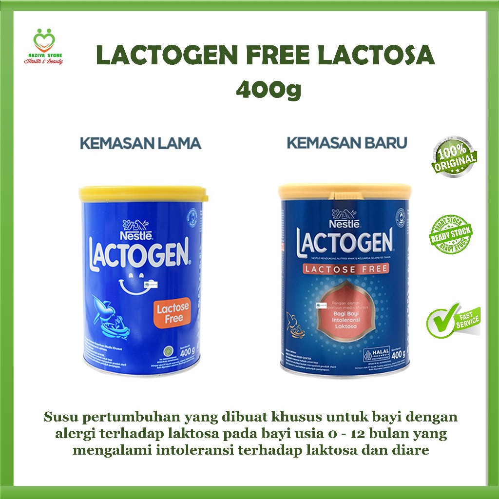 Lactogen Lactose Free 400 g - Susu Formula Bebas Laktosa 0-12 Bulan