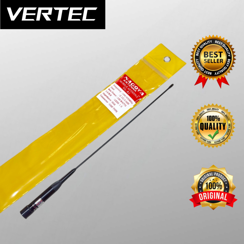 Antena Mobil NL-R2 Nagoya Dualband VHF UHF NLR2 untuk Radio Rig Kenwood ICOM Alinco Yaesu Motorola R