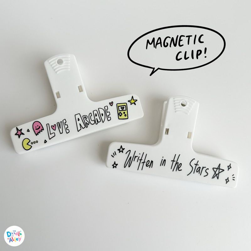 

[ READY STOCK ] Paper Magnetic Clip by The Doodle Alley | Klip Penjepit Kertas Desain Clip Klipper Clipper
