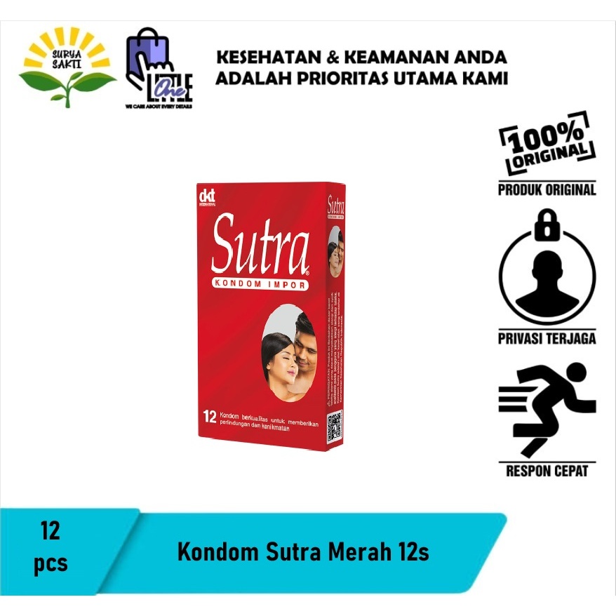 Kondom Sutra Merah - Kotak 12s