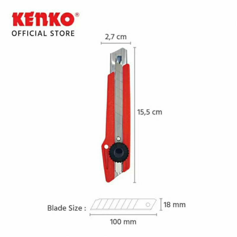 

TERMURAH ! [ 1 PCS ] CUTTER BESAR KENKO L500 / PISAU TAJAM