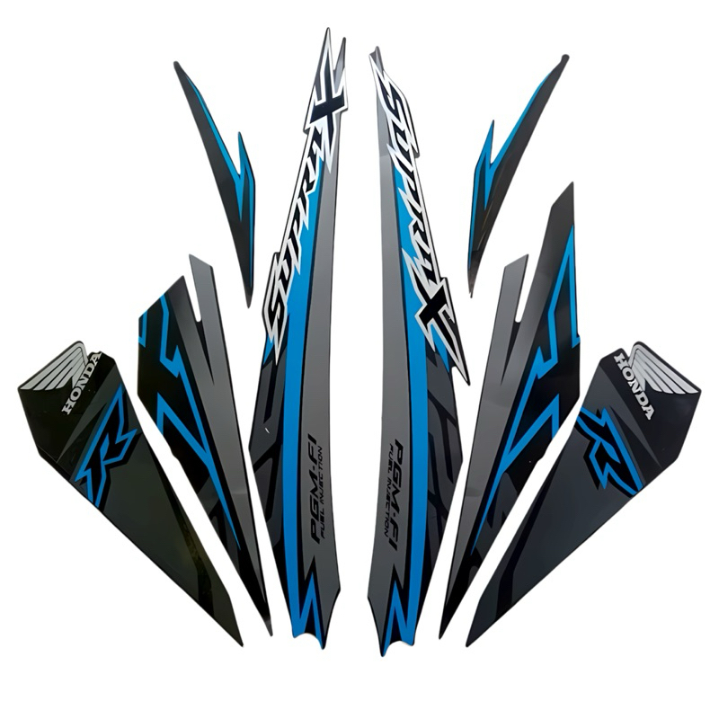 STRIPING HONDA SUPRA X 125 FI 2018 BIRU