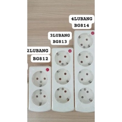 STOP KONTAK BRIGHT-G/STOP KONTAK ARDE+LAMPU BRIGHT-G 2 LUBANG/3 LUBANG/4 LUBANG