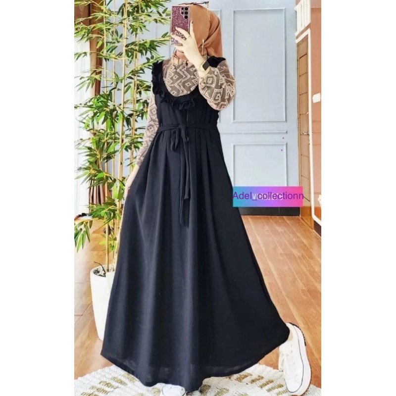 Gamis Lazamaxy Dres Wanita Talisamping mix Burkat long tunik set inner