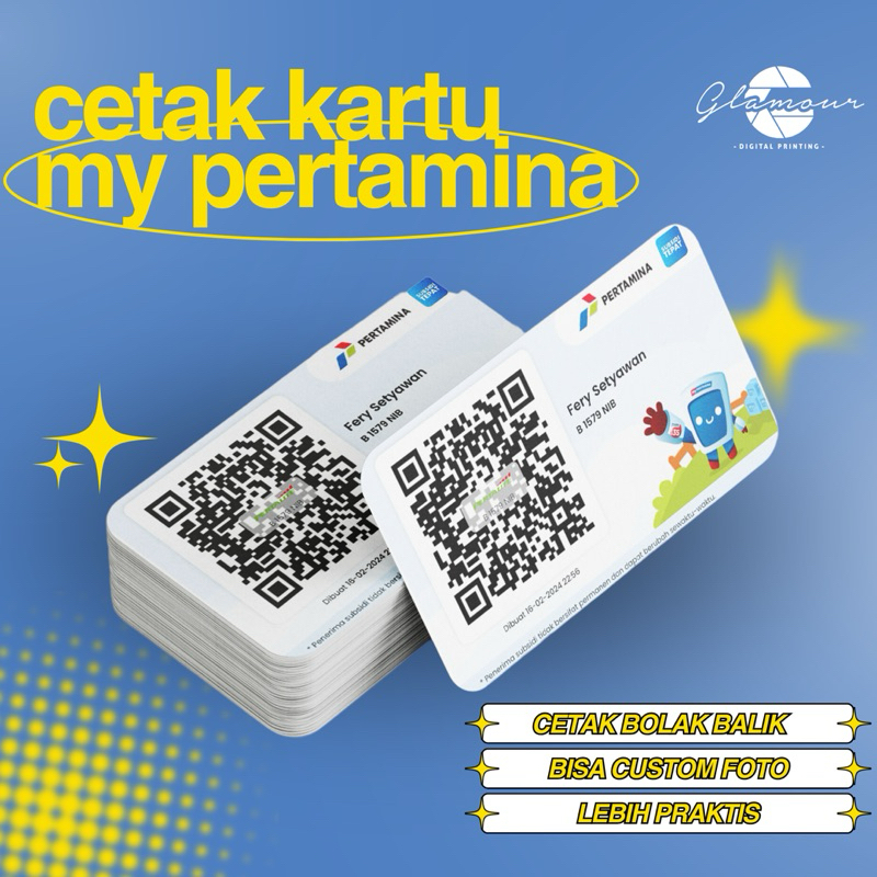 

Cetak kartu My pertamina|Cetak pvc|Cetak id card|Cetak kartu anggota|Cetak kartu mahasiswa|