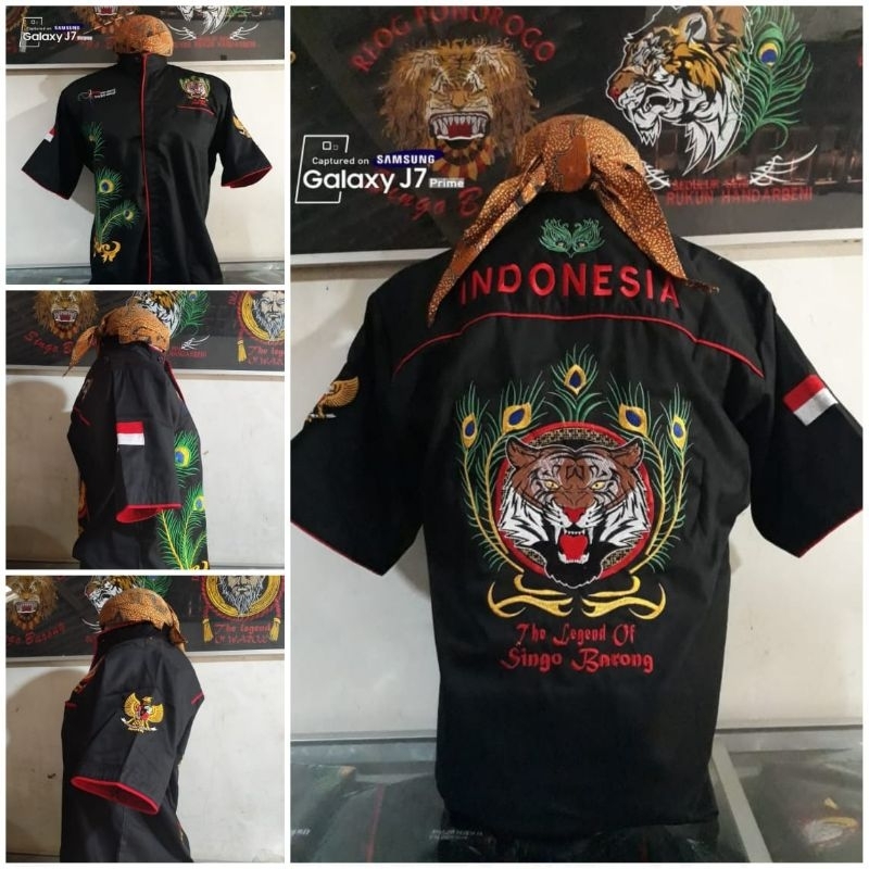 baju reog ponorogo / baju reog bordir / baju budaya