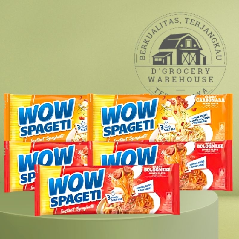 

WOW Spageti Carbonara Bolognese Paket 5 Pcs Mix Pasta