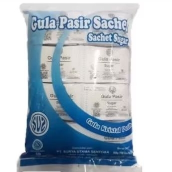 

Gula Pasir Sus Sachet Sugar 1 kg / sus gula pasir putih sachet