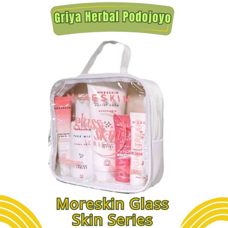Kemasan Baru Moreskin Paket Glaskin Nasa Pemutih Wajah Herbal Original Skin Care Wajah Cream Face Mi